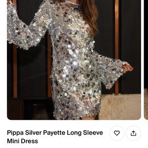 Sequin Long Sleeve Dress